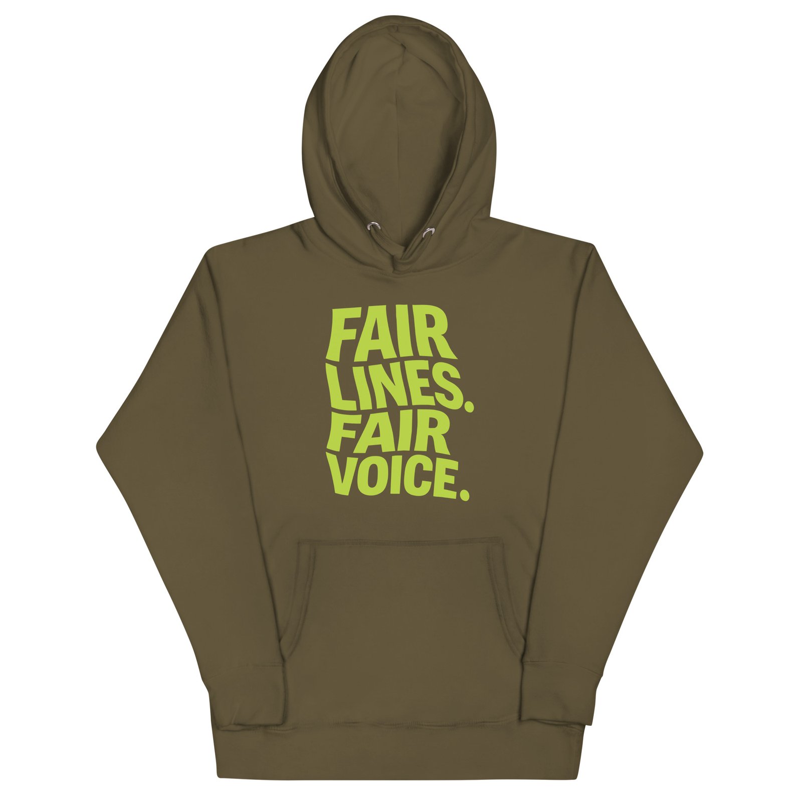 Fair Lines, Fair Voice - Unisex Hoodie - Image 3
